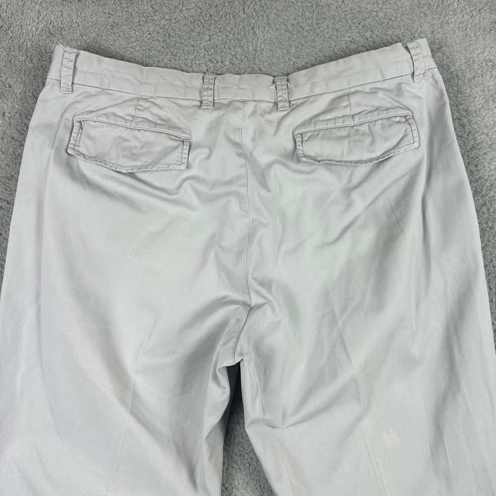 Banana Republic Straight Fit Chino Pants Mens 36x32 (Fits 34x31) Gray Cotton - Picture 3 of 10